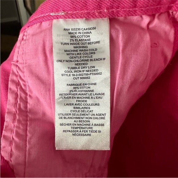 CURRENT/ ELLIOTT Women's Pink High Waist Rise Denim Skinny Jeans Size 24 - Picture 3 of 4
